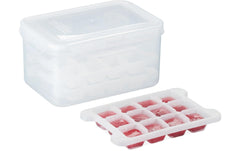 relaxdays Eiswürfelform Box mit 4 Formen