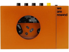 CE-Scouting | we are rewind, BT Cassette Player, orange | Portable BT Cassetten Player, orange