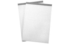 Büroline | Notizblock A7, 4 Stück | 4 mm kariert, 65 g/m², 60 Blatt