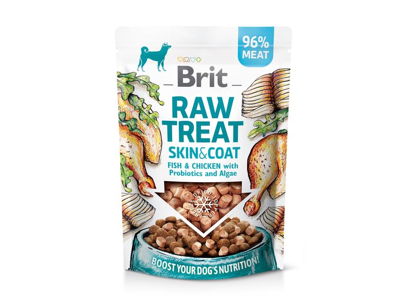 Brit | Raw Treat Fisch & Huhn 40g | Haut & Fell