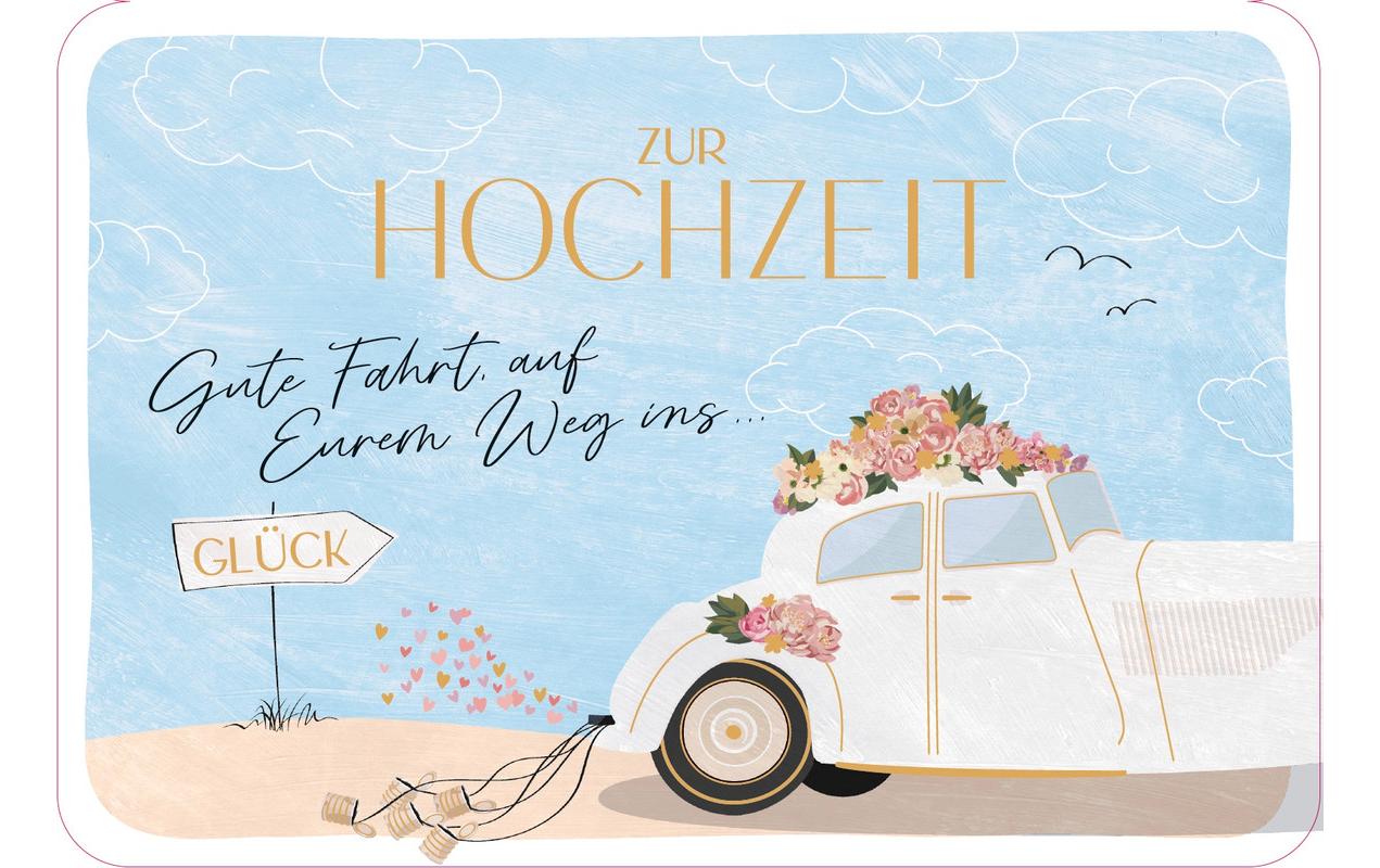 ABC Grusskarte Hochzeit