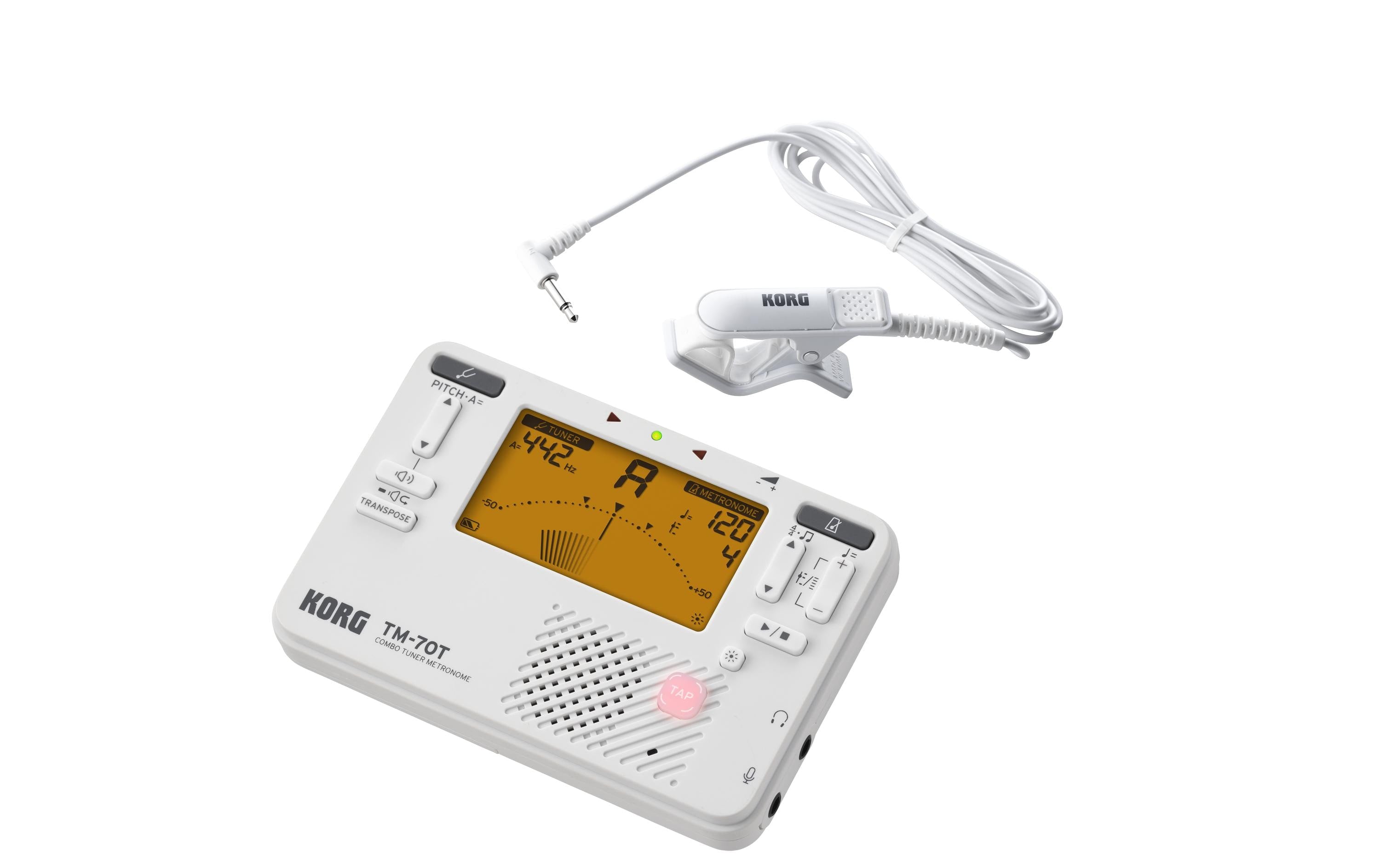 Korg, Stimmgerät TM-70 Set Weiss
