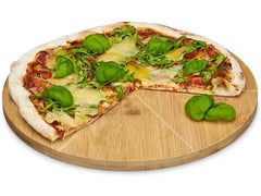 relaxdays | Pizzateller Bambus | 33cm