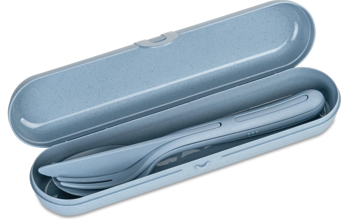 Koziol Besteckset KliKK Flower Blue