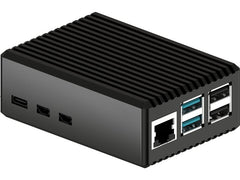 jOY-iT | Aluminiumgehäuse für Raspberry Pi 5 | für Pi 5, schwarz, 91x65x34 mm