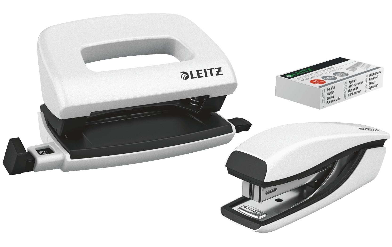 Leitz Set Mini-Locher+Mini-Heftgerät WOW