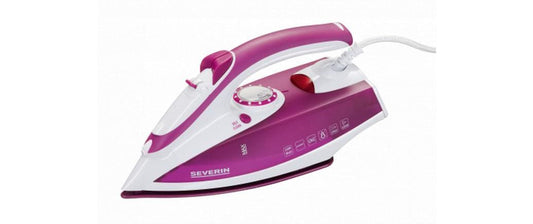 Severin | Bügeleisen BA3243 weiss/violet | 230V, 2400W, 70gr, Dampf
