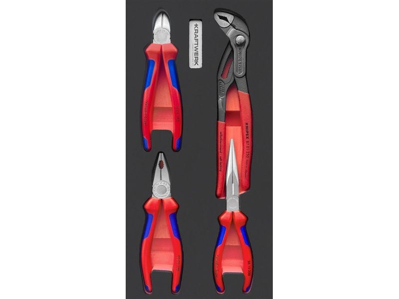 Kraftwerk | KNIPEX EVA3 Zangen | Satz 4-tlg. Einlage