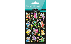 Clairefontaine | Sticker Cooky Phospho Feen | 1 Stickerbogen, 7.5 x 12 cm