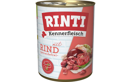 Rinti, Nassfutter Kennerfleisch pur Dose Ri