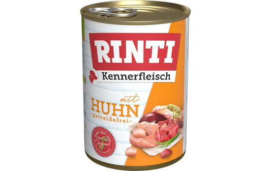 Rinti, Nassfutter Kennerfleisch pur Dose Hu