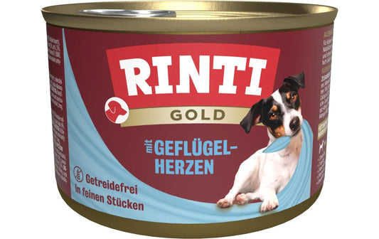 Rinti, Nassfutter Dose Gold mit Geflügelher