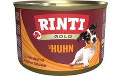 Rinti, Nassfutter Dose Gold mit Huhn, 185 g