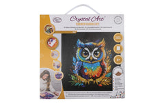 CRAFT Buddy | Crystal Art Kit Eule, 30x30cm