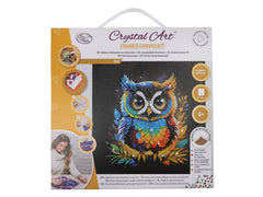 CRAFT Buddy | Crystal Art Kit Eule, 30x30cm