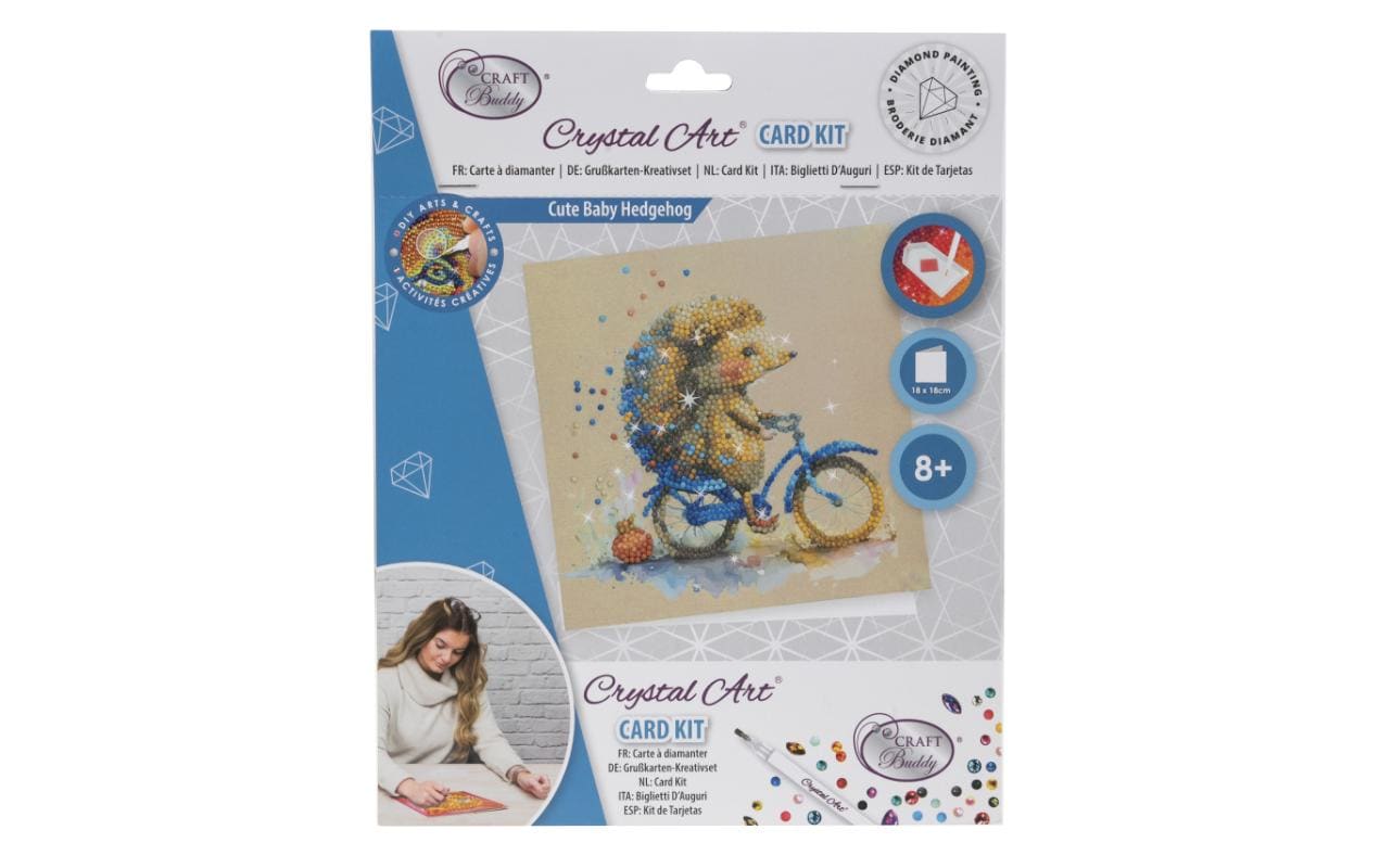 Crystal Art Card Igel