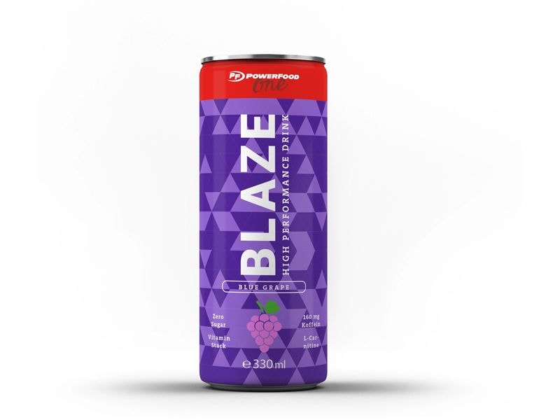 PowerFood | One Blaze | 24x330ml, Blue Grape