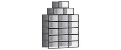 Songmics Schuhboxen stapelbar, 18er Set