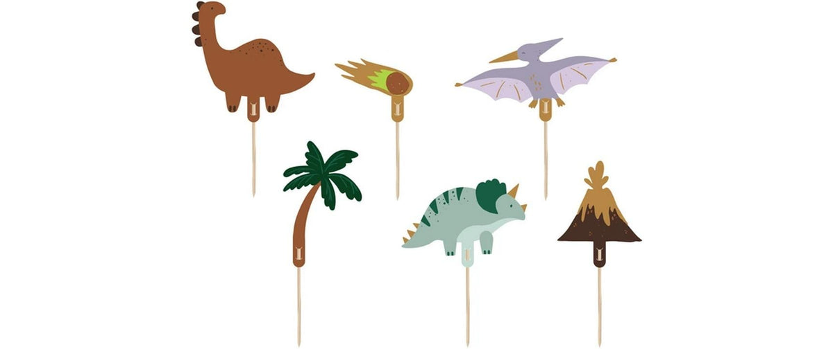 Partydeco Caketopper Dinosaurier