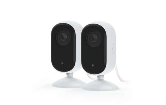 Arlo | VMC3260: IP Kamera 2er Pack | Arlo Essential2 Indoor 2K-Kamera weiss