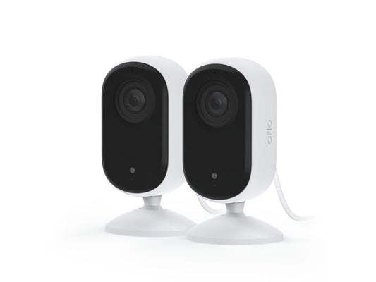 Arlo | VMC3260: IP Kamera 2er Pack | Arlo Essential2 Indoor 2K-Kamera weiss