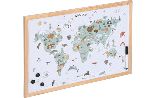 Zeller Present Magnet Memobord Weltkarte