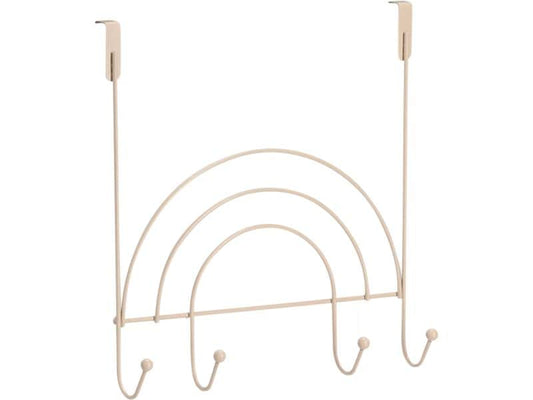 Zeller Present | Türhakenleiste Rainbow | beige, 30x8x33cm, Metall