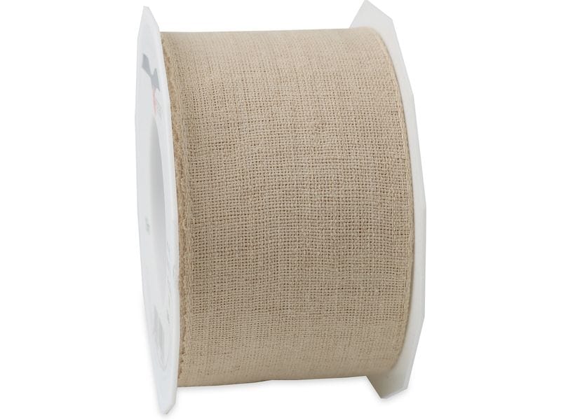 Pattberg | Textilband Leinen | Grösse: 60 mm x 15 m, natur