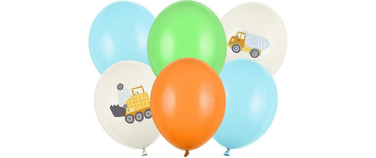 Partydeco Ballon Baufahrzeuge
