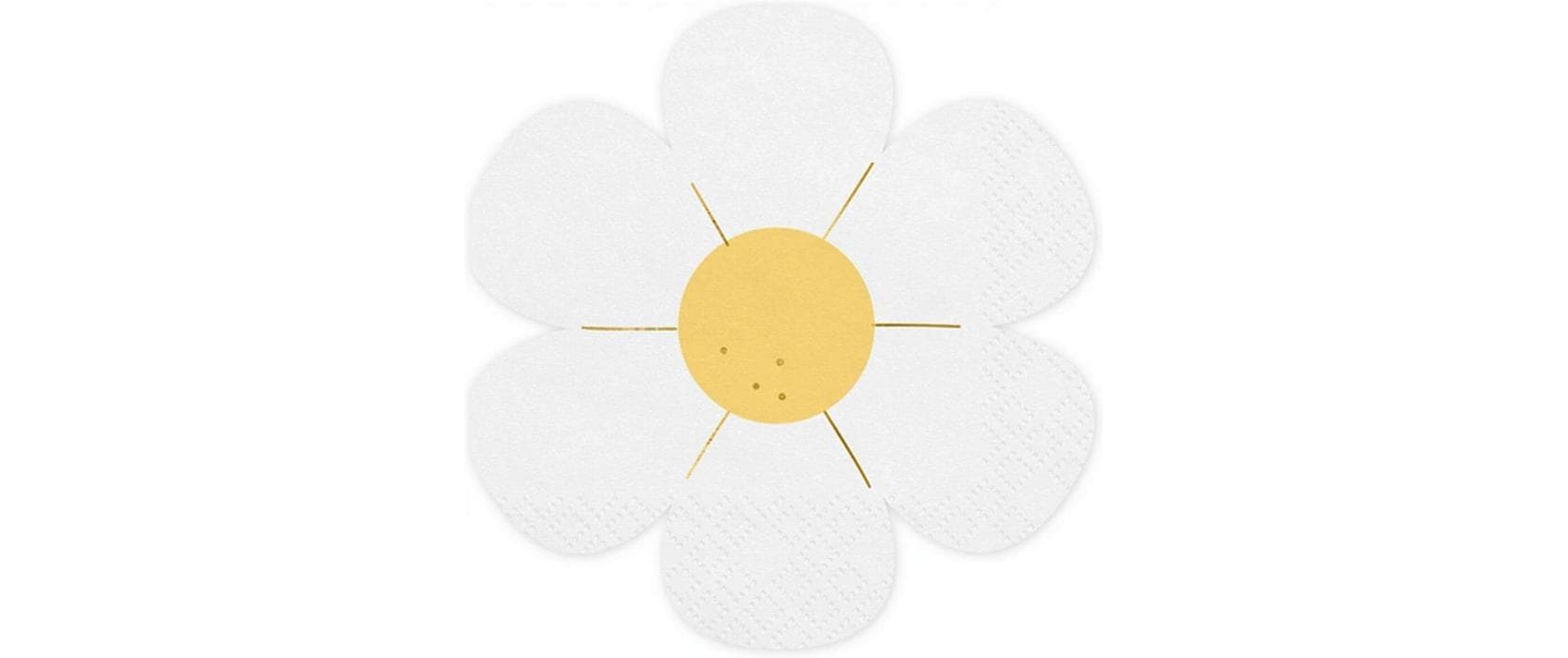 Partydeco, Papierservietten Gänseblümchen 1