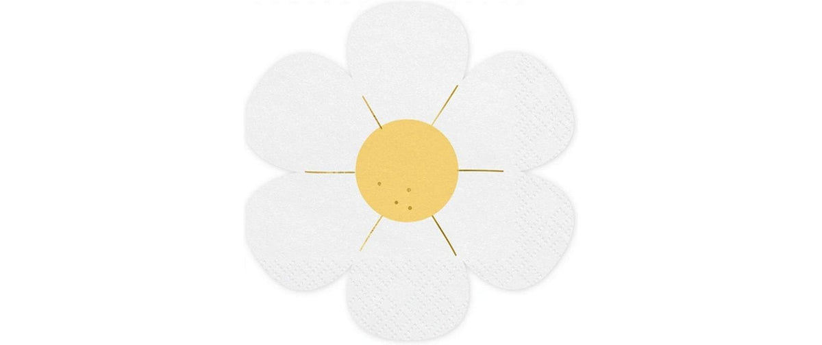 Partydeco, Papierservietten Gänseblümchen 1