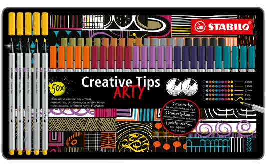 Stabilo Creative Tips ARTY 50er Etui