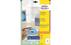 Avery Zweckform | CD-Etiketten | Packung zu 25 Blatt / 50 Etiketten