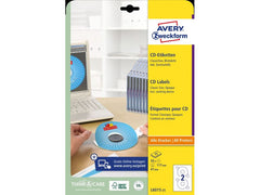 Avery Zweckform | CD-Etiketten | Packung zu 25 Blatt / 50 Etiketten