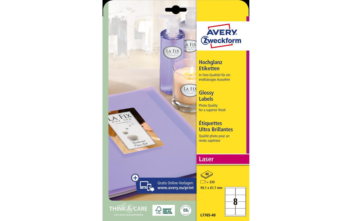 Avery Zweckform Foto-Etiketten, 99.1x67.7