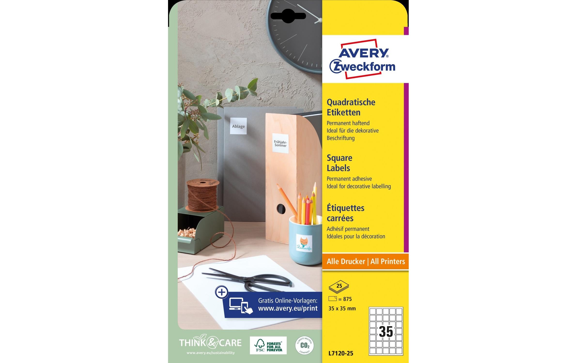 Avery Zweckform QR Code Etiketten