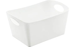 Koziol | Aufbewahrungskorb BOXXX M | recycled white, Volumen 3.5l