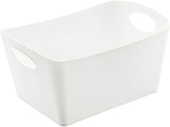 Koziol | Aufbewahrungskorb BOXXX M | recycled white, Volumen 3.5l