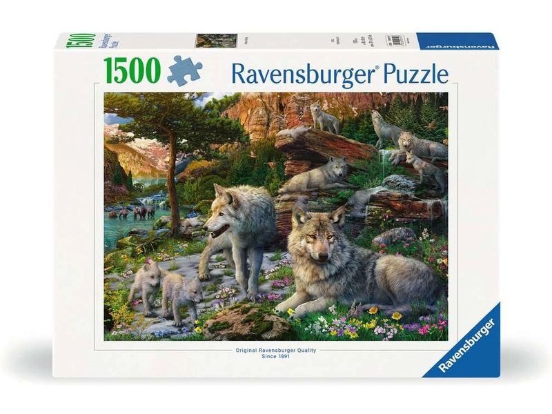 Ravensburger | Puzzle Wolfsrudel im Frühlingserwachen | 14-99 Jahre