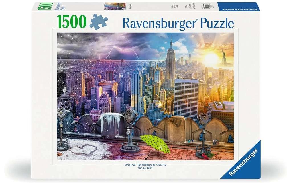 Puzzle New York im Winter und Sommer