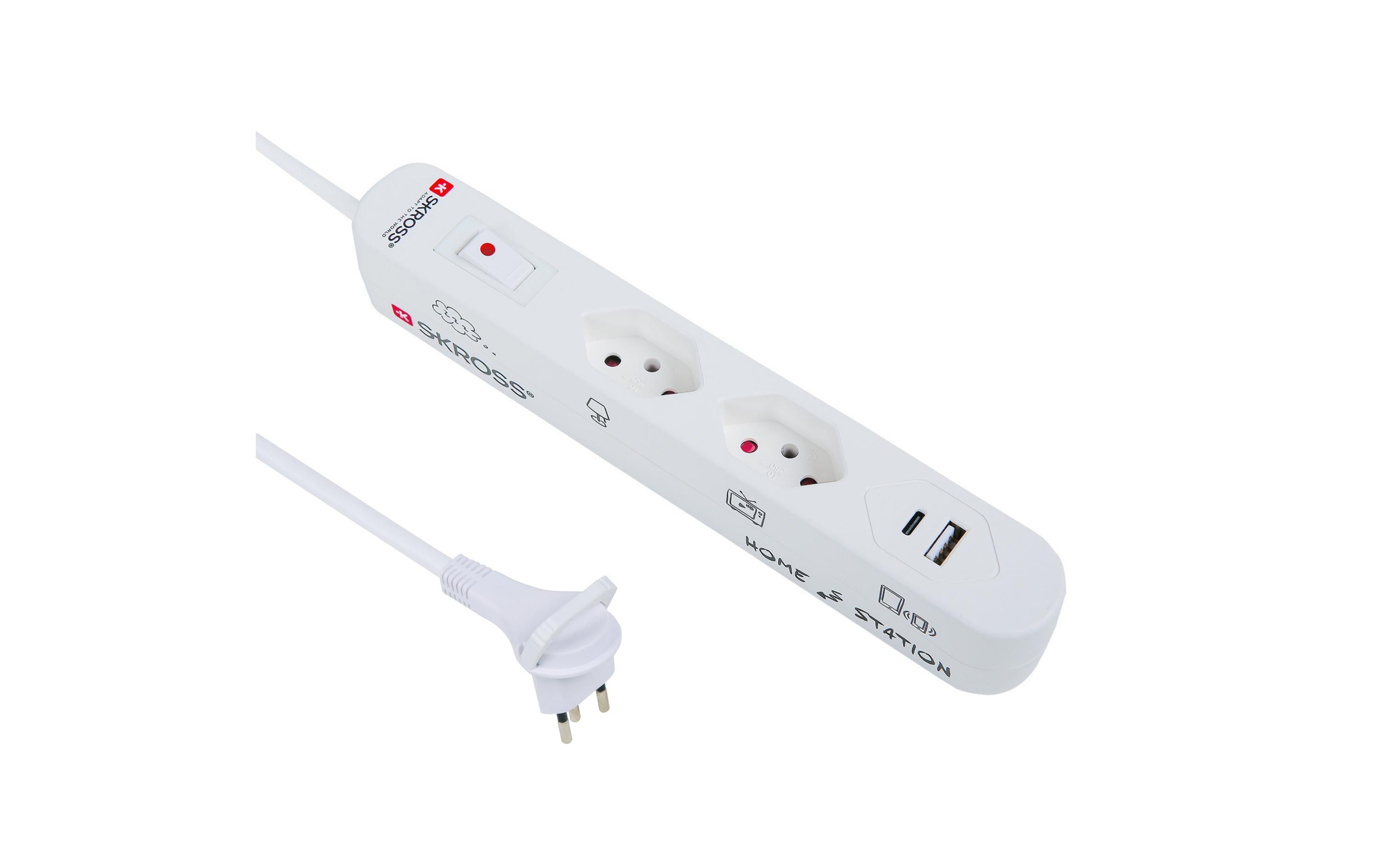 Steckdosenleiste Home Station 2xT13 USBA/C