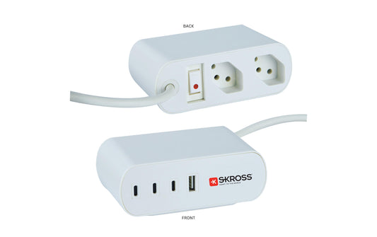 Steckdosenleiste Home Station 2xT13 60W USB