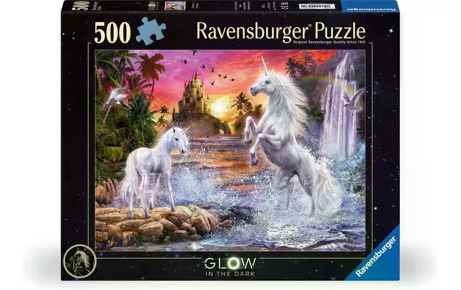 Puzzle Einhörner am Fluss