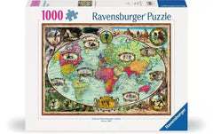 Puzzle Mit Fahrrad um die Welt