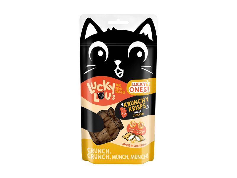 Lucky Lou | Katzen-Snack Lucky Ones Krunchy | Krisps Huhn, 60g