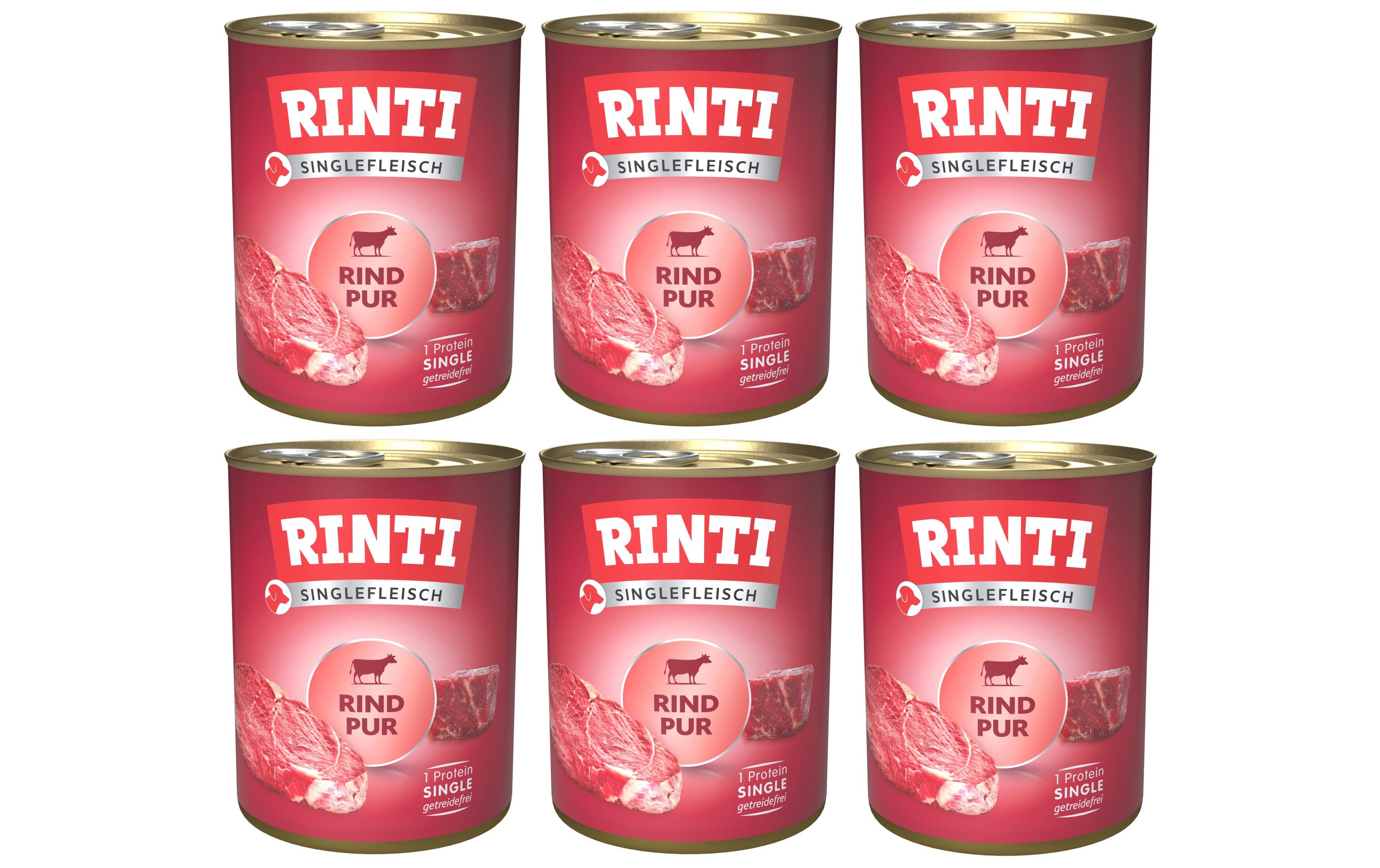 Rinti, Nassfutter Singlefleisch Dose Rind P