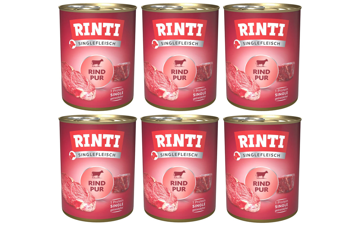Rinti, Nassfutter Singlefleisch Dose Rind P