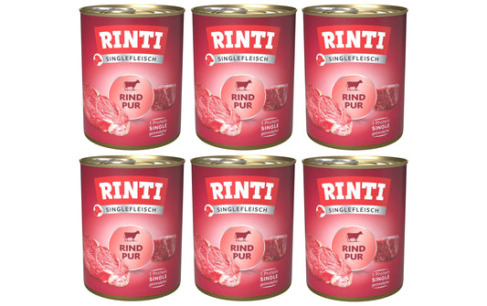 Rinti, Nassfutter Singlefleisch Dose Rind P