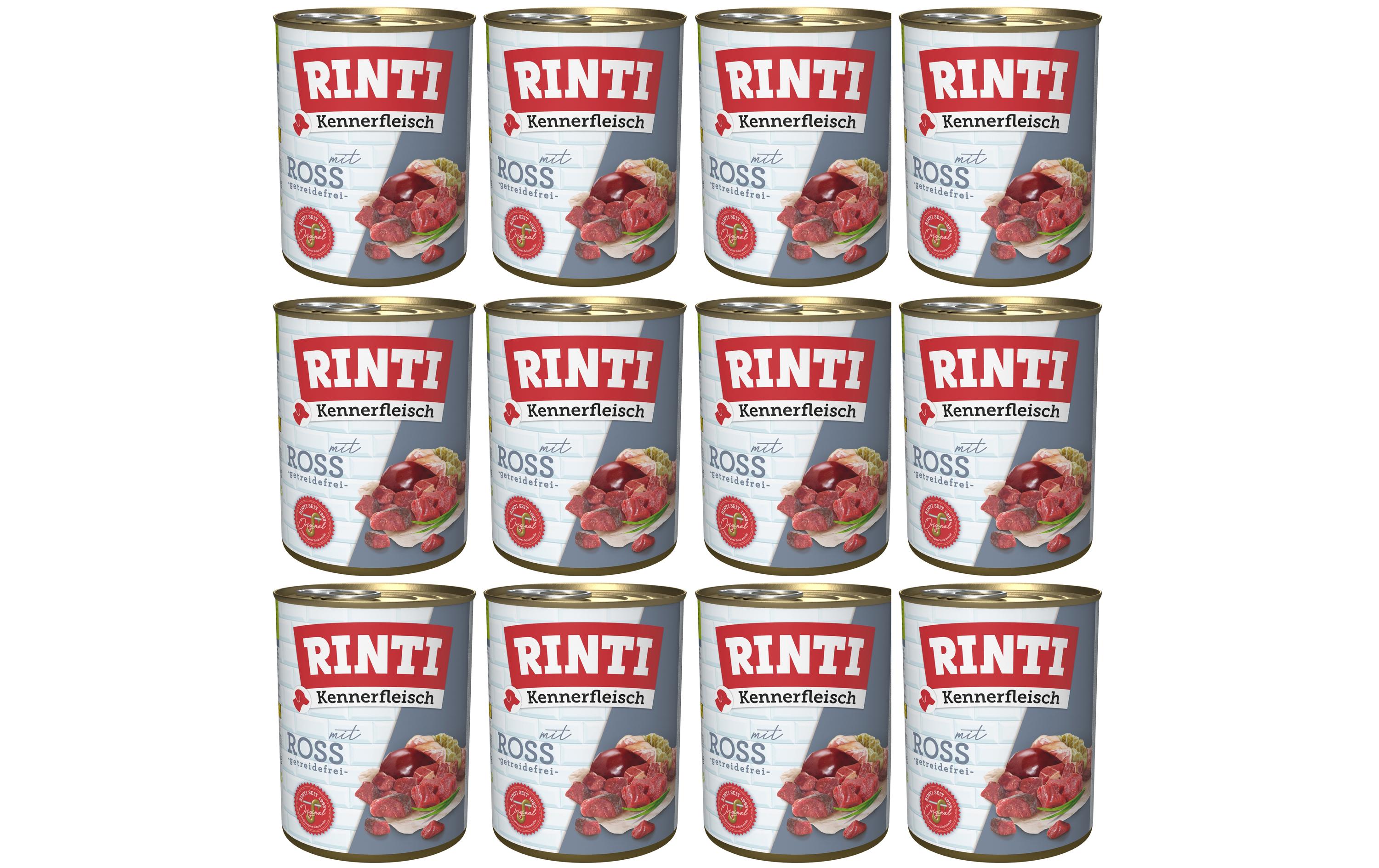 Rinti, Nassfutter Kennerfleisch pur Dose Ro
