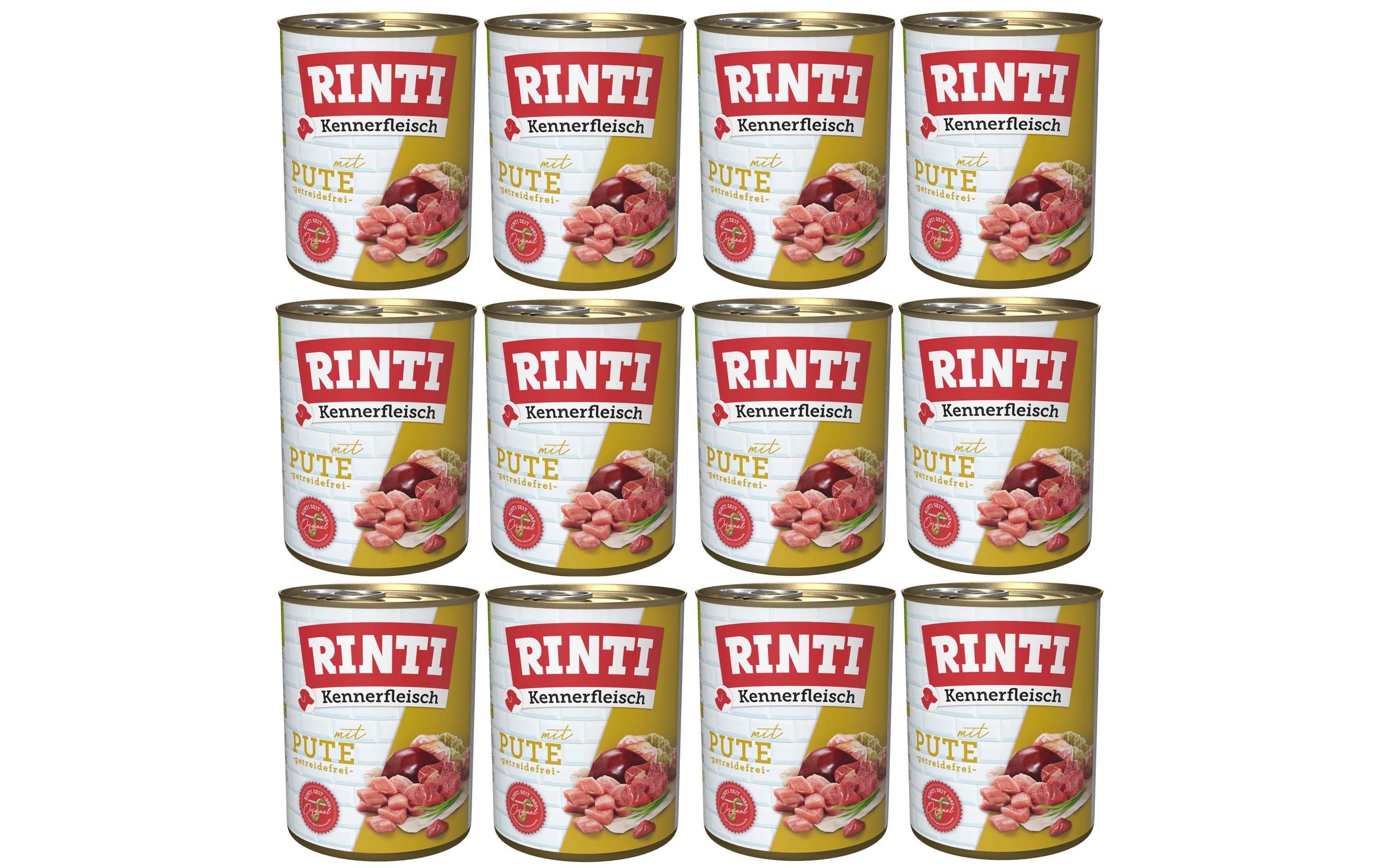 Rinti, Nassfutter Kennerfleisch pur Dose Pu